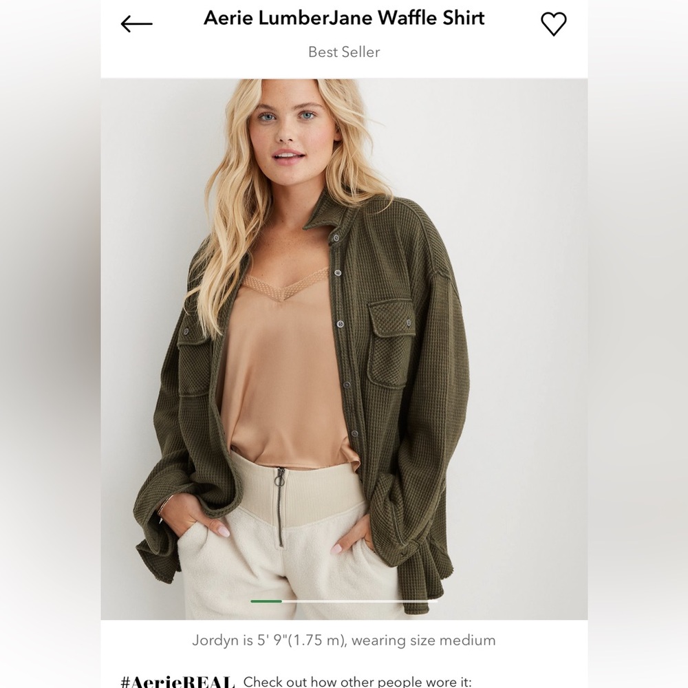 Aerie LumberJane Waffle Shirt